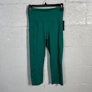 Ideology Women's Compression Side-Pocket Crop Leggings forest rain XS